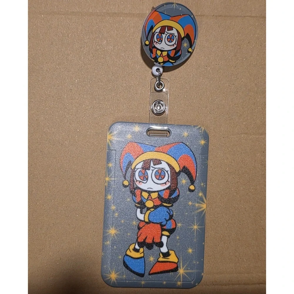 TADC Pomni Badge ID Reel ID Holder Handmade The Amazing Digital Circus Jester